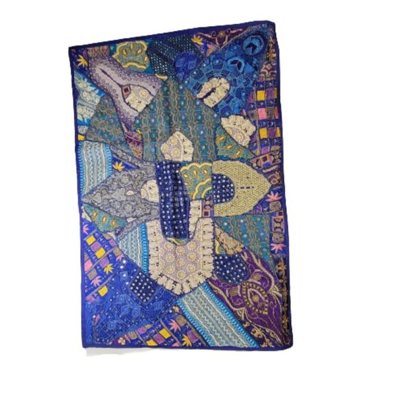 Blue Beaded tapestry Large 39x58 - Picture 6 of 13